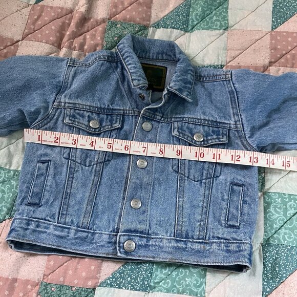 Vintage Classic baby Gap Denim Jacket 12-24 MOS Blue 90s Infants - Picture 6 of 7